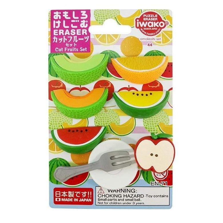 IWAKO ER-BRI049 Modeling Eraser Sliced Fruit Group Non-toxic Environmental Protection Fun Eraser - CHL-STORE 