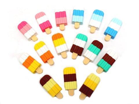 IWAKO ER-ICE002 Shape Colorful Popsicle Ice Cream Ice Cream Eraser Wipe Random Colors - CHL-STORE 