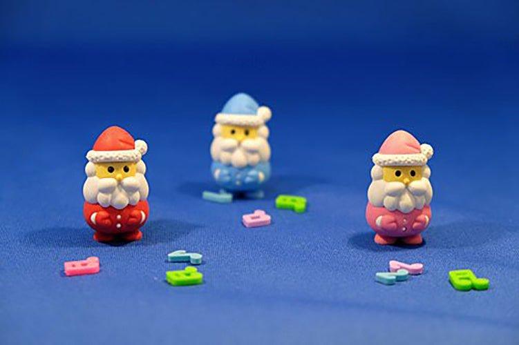 IWAKO ER-SAN001-A Christmas Santa Claus Series Creative Modeling Eraser Wipe Sled Santa Claus Random Shipment - CHL-STORE 