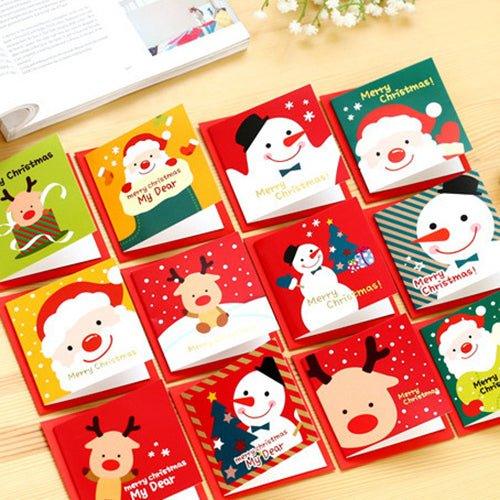 LIMITED quantities! Small Christmas cards and envelopes. Set of 12