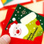 Japan and South Korea Creative Cute Cartoon Christmas Square Small Greeting Cards Message Cards Blessing Cards Cute Cards 12 Random Shipments - CHL-STORE 