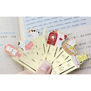japan cat family everyday cat metal cutout bookmark NP-HEZQI-502 - CHL-STORE 