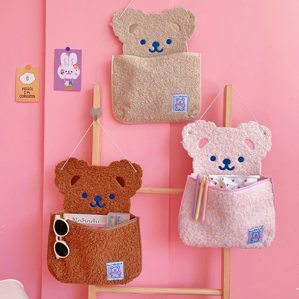 Japanese cute bear wall hanging storage bag NP-020008 - CHL-STORE 