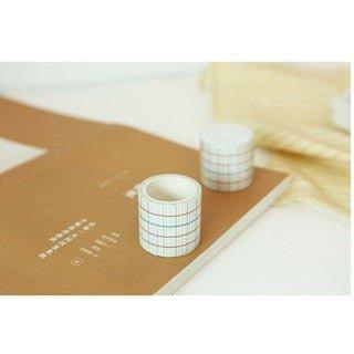 Japanese Fresh Wenqing Candy Color Line Basic Lattice Washi Tape Paper Tape 40mm*7m NP-H7TAY-0289 - CHL-STORE 