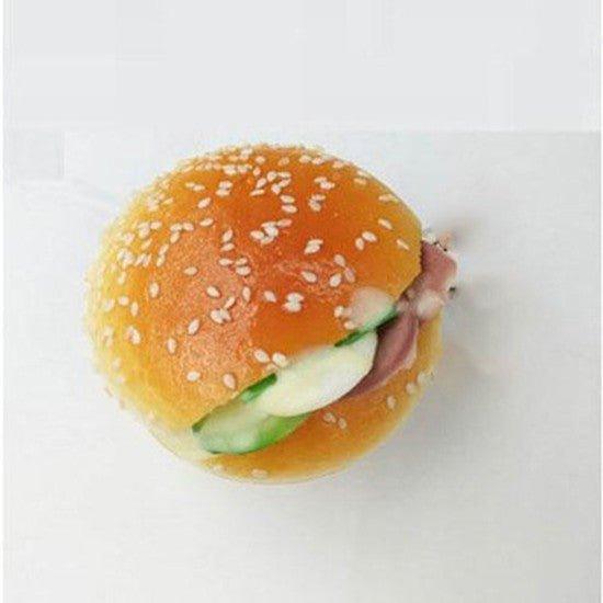 Junna SQZ008 fun spoof realistic hamburger hand-held toy fragrance healing small object stress relief toy charm - CHL-STORE 