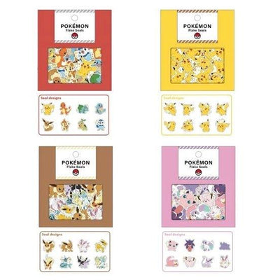 KAMIO 201788 Hot Stamping Cartoon Pattern Stickers Cute Pok?‡mon Eevee Small Stickers 8 Models 40 Pieces - CHL-STORE 