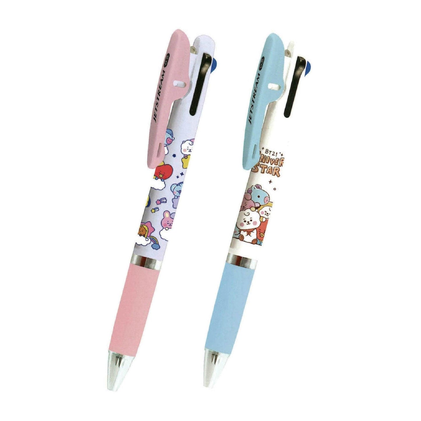 KAMIO x UNI 790455 JETSTREAM BT21 limited joint cute pink color 0.5MM three-color Ballpoint pen - CHL-STORE 