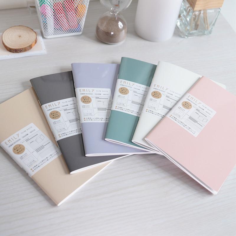 KING JIM x EMILY SLIM NOTEBOOK (SIX COLORS 5 SETS FOR EACH COLOR) EY9023 - CHL-STORE 