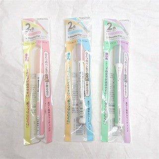 KOKUYO PM-L313 BeetleTip Double-headed Beetle Highlighter Soft Color Version 3 Types - CHL-STORE 