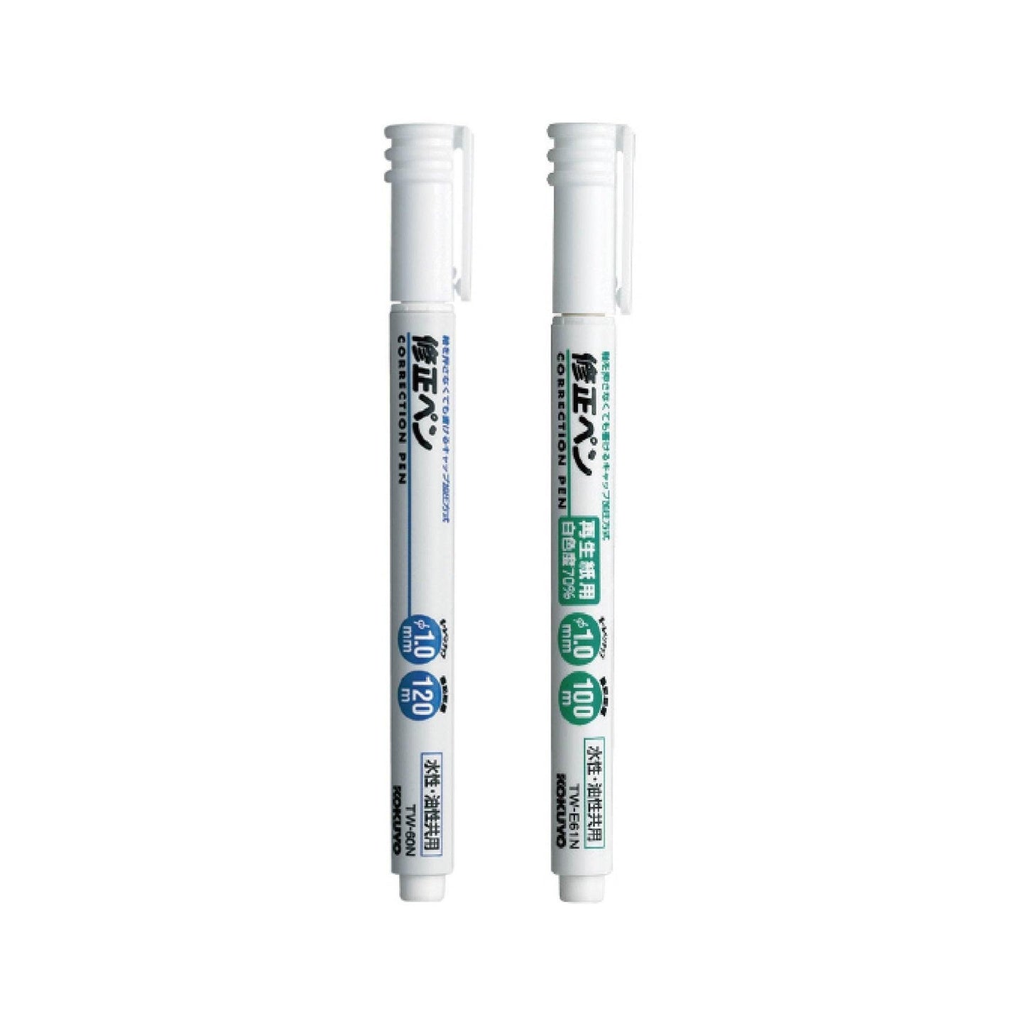 KOKUYO TW-60N water-based oil-based shared whiteness 100% 70% 1.0mm correction liquid pen fine-character correction pen - CHL-STORE 