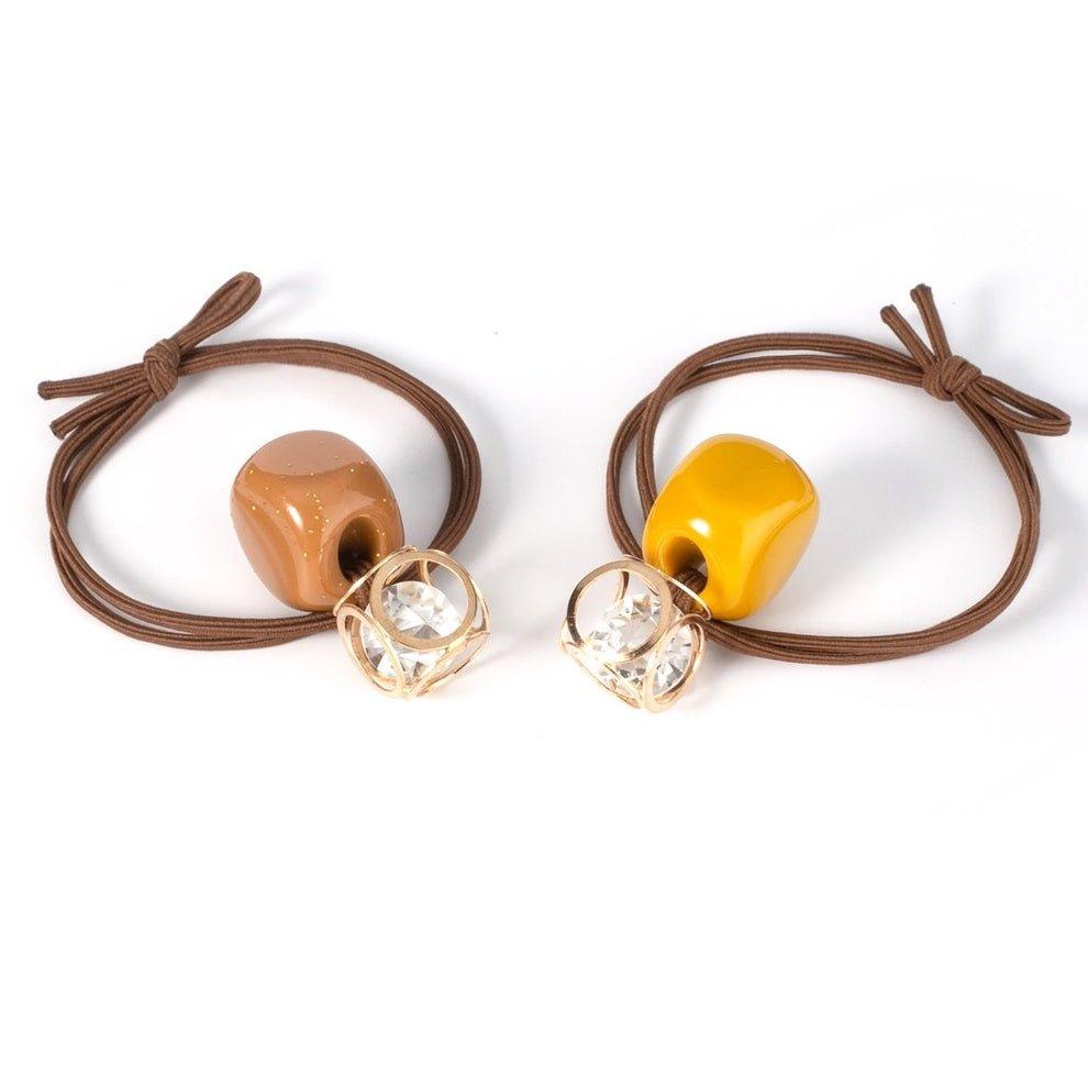Suoirblss 4PCS Plastic With Teeth Circle Cuff Ponytail Cover India | Ubuy