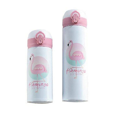 Korea Pink Flamingo Stainless Steel Bullet Cap Thermos 350ml 500ml LI-000012 - CHL-STORE 