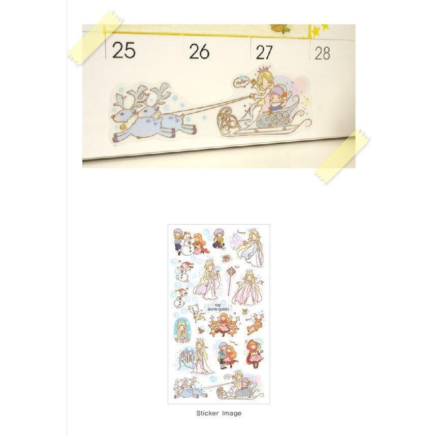 Korea Snow Queen Fantasy Handmalerei transparent wasserdichte PVC