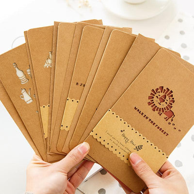 Korea Vintage Cutout Paper Carving Kraft Paper Greeting Cards NP-050013 - CHL-STORE 