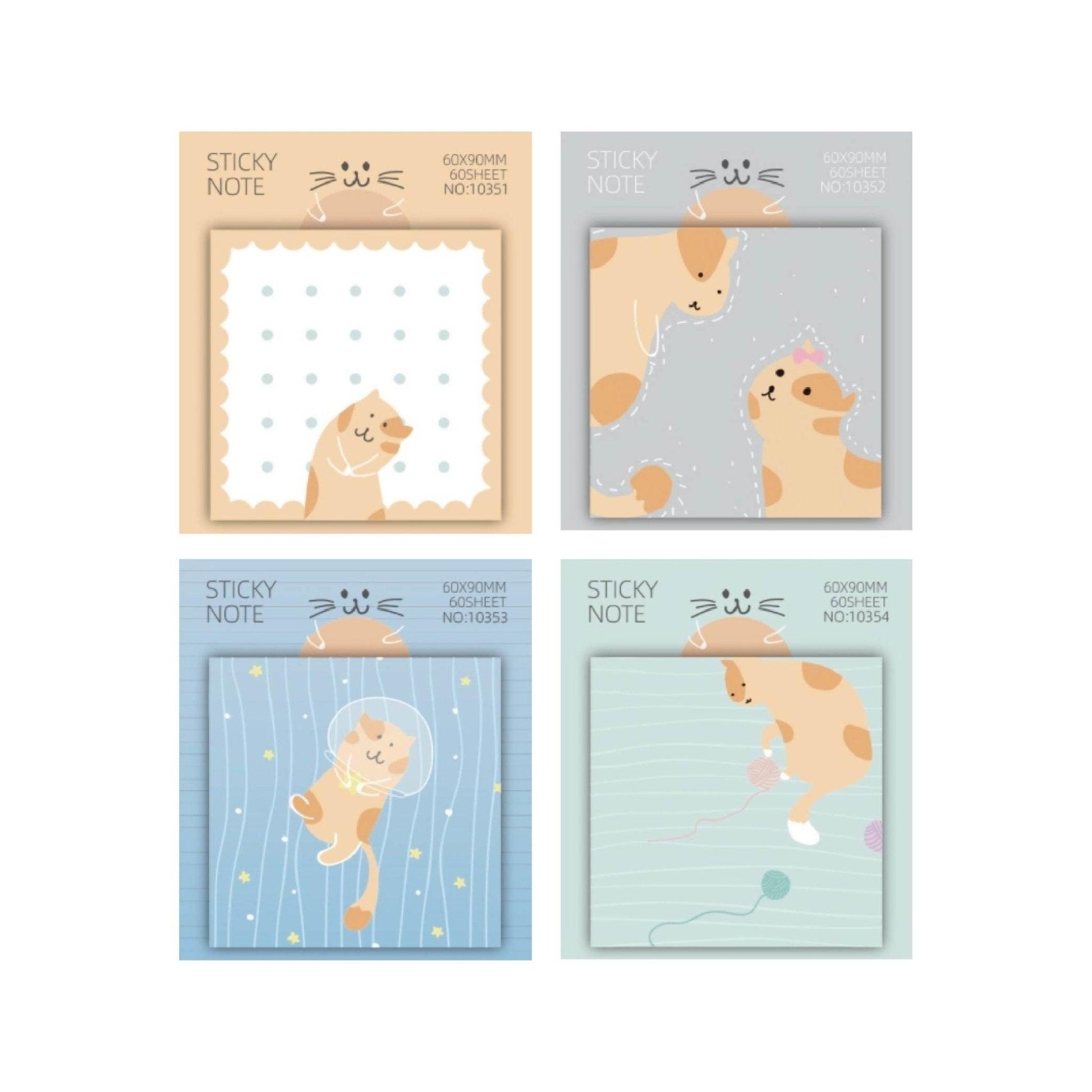 Korean Stationery Simple Cute Texture Memo Notes Grouper Pattern Series  NP-000146