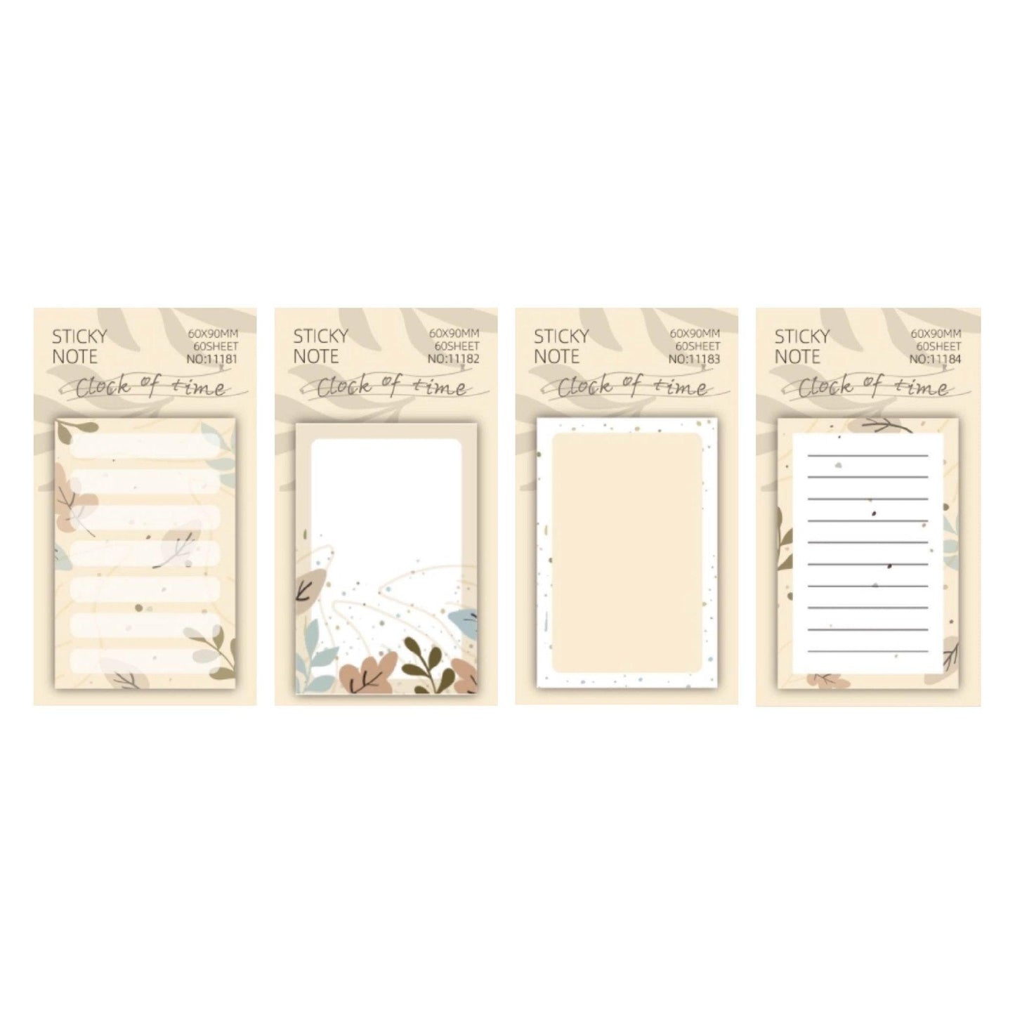 Korean Stationery Memo Notes Time Clock Series NP-000147 - CHL-STORE 