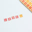 Korean Stationery Merry Morning Colorful Square Translucent Handbook Stickers Decorative Stickers Letters Numbers - CHL-STORE 