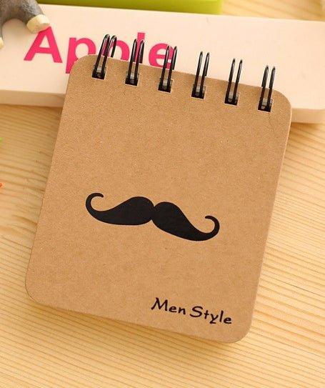 Korean stationery small and portable Mr. Beard coil notebook coil book notepad NP-030079 - CHL-STORE 