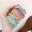Korean version simple zipper bag Macaron color 100 hair ties AC-000012 - CHL-STORE 