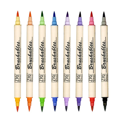 Kuretake double head marker water-based marker dark and light two-color MS-7700 - CHL-STORE 