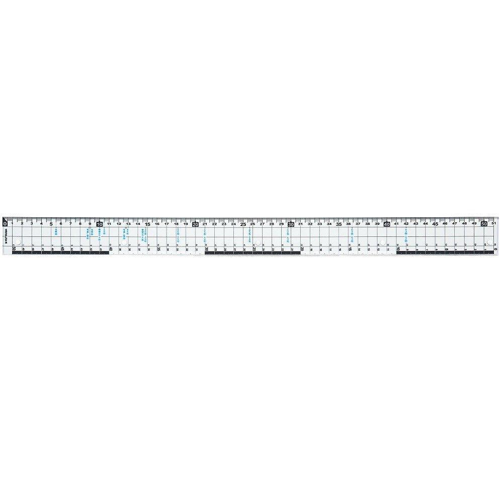 KUTSUWA HiLiNE Rule 51cm 19cm Ruler Long Ruler Marking Ruler Iron Edge Ruler KB018 KB015 - CHL-STORE 