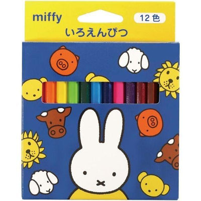 Kutsuwa Miffy 12 Colors Colored Pencils Mini Colored Pencil Sets MF658 - CHL-STORE 
