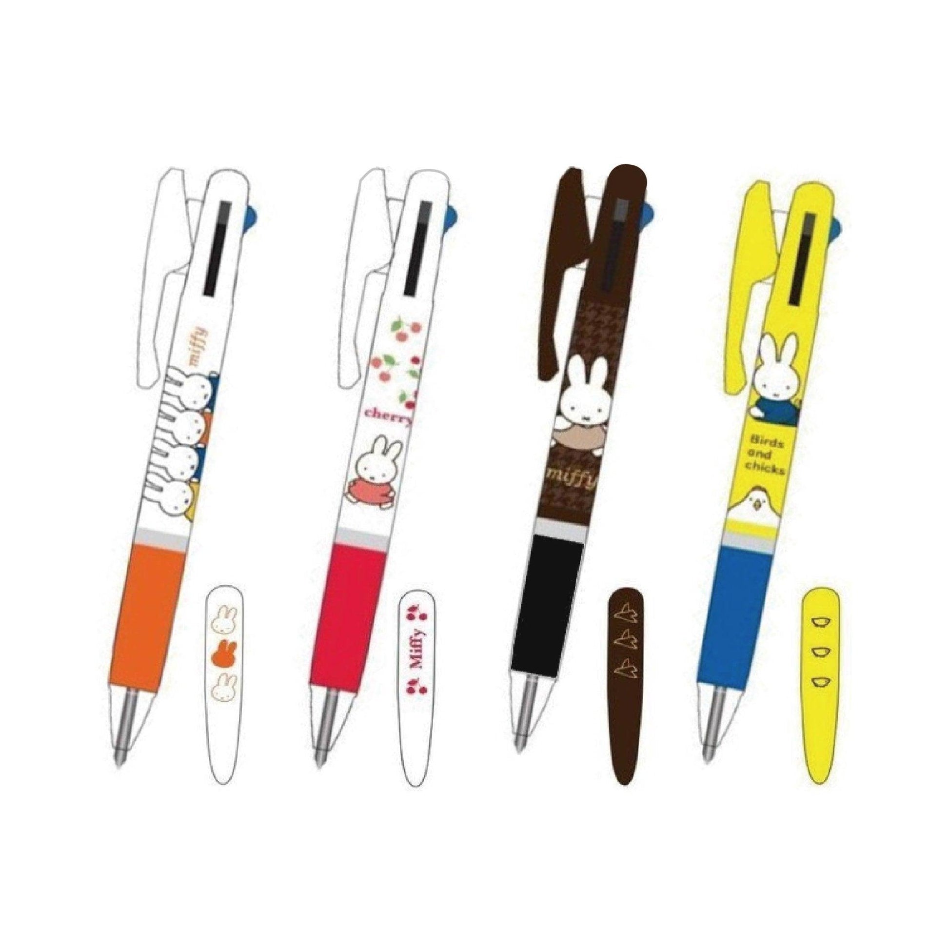 KUTSUWA x UNI jetstream 0.5mm Snoopy Miffy Rabbit 3-color oil-based pen multi-color pen - CHL-STORE 