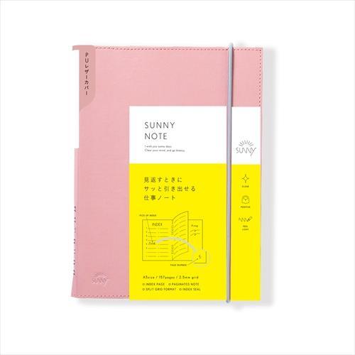 Leather Notebook IROHA SUNNY LOG NOTE Business PU Record Pocket Life Texture Calendar Information Office School Student Writing Diary Mood LSNP - CHL-STORE 