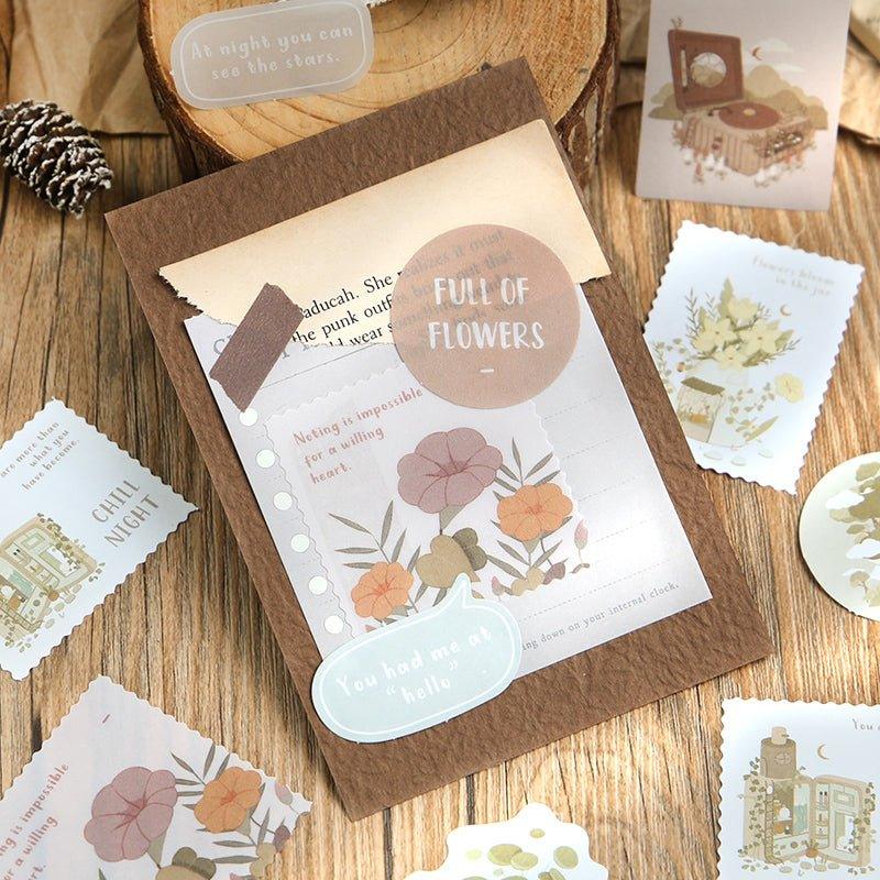 Letter lover material paper The secret series of cat soup forest decoration modeling NP-050020 - CHL-STORE 