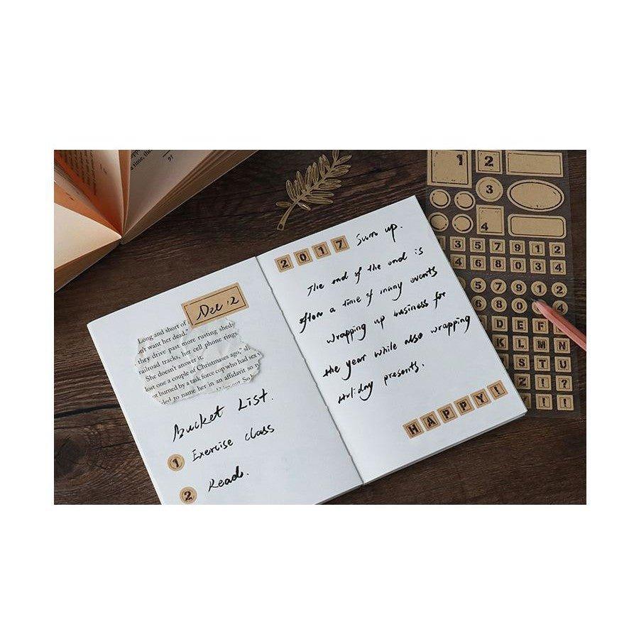 Letter Lovers City Walk Series Retro Living Building Japanese Style Decoration Handbook Stickers Sticker NP-H7TAY-0312 - CHL-STORE 