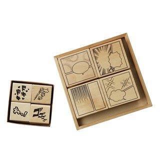 Letter Lovers Funny and Funny Cartoonist Series Wooden Stamps NP-H7TGI-602 - CHL-STORE 
