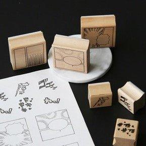 Letter Lovers Funny and Funny Cartoonist Series Wooden Stamps NP-H7TGI-602 - CHL-STORE 