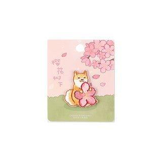 Letter Lovers Japanese Animals Pink Cherry Trees Embroidery Stickers Patch Stickers NP-H7TGI-917 - CHL-STORE 