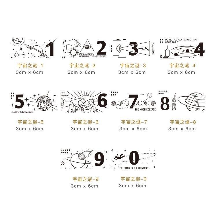 Letter Lovers Mystery of the Wooden Universe Log Rubber Stamps Handbook Stamps Business Supplies NP-H7TGI-601 - CHL-STORE 