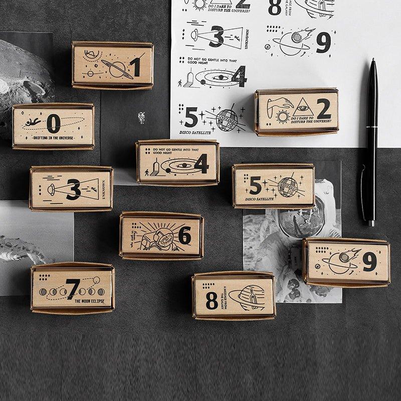 Letter Lovers Mystery of the Wooden Universe Log Rubber Stamps Handbook Stamps Business Supplies NP-H7TGI-601 - CHL-STORE 