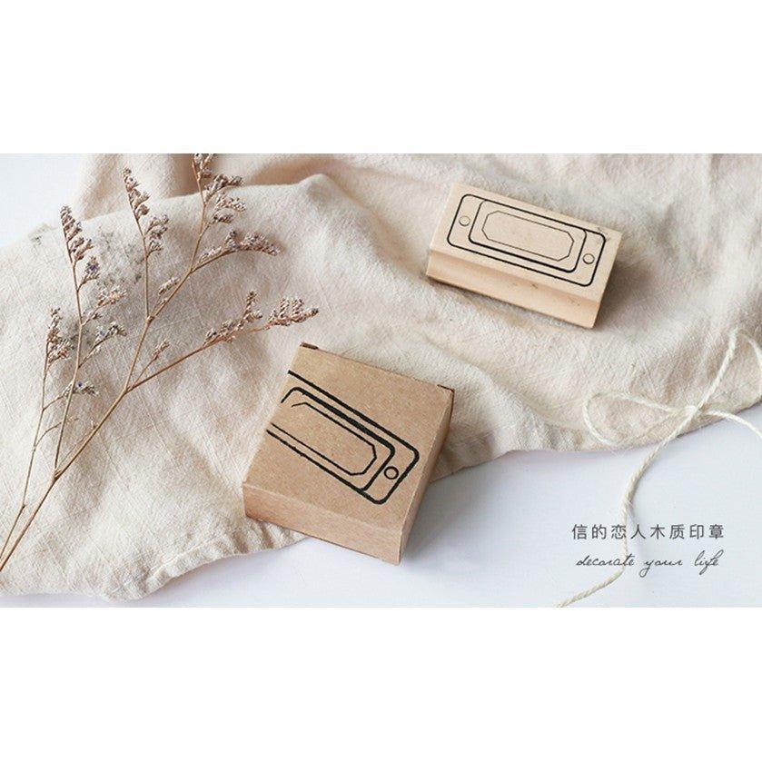 Letter Lovers Packaging Series Wooden Seals Label Sticker 3 Styles NP-H7TAY-602 - CHL-STORE 