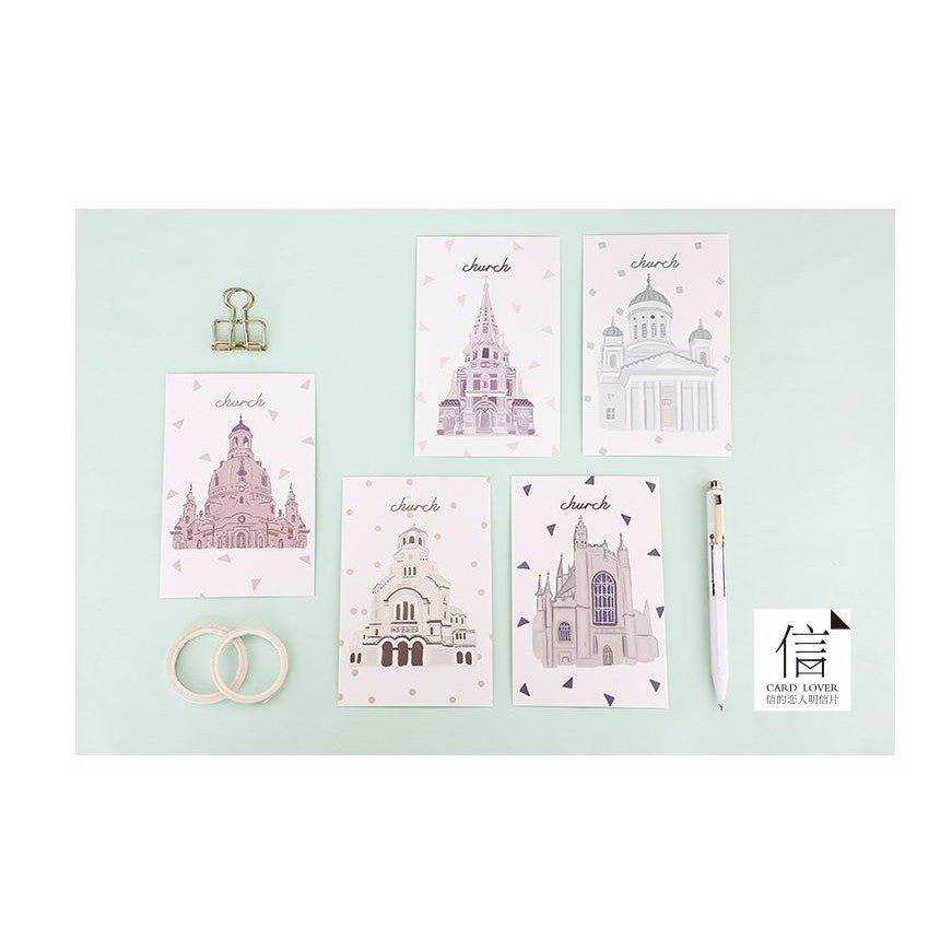Letter Lovers Saturday Church Hand-painted Church Greeting Cards Gift Cards Cards Postcards 30 Sheets Set NP-H7TAY-932 - CHL-STORE 
