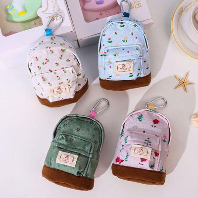 Little fresh pastoral flower mini bag modeling coin purse cute fashion key bag small backpack storage bag TO-010015 - CHL-STORE 