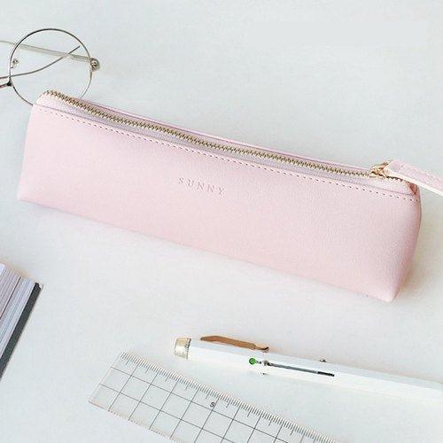 Lover of Letters Clear Series Leather Pen Case Triangle Pen Case NP-H7TGI-104 - CHL-STORE 