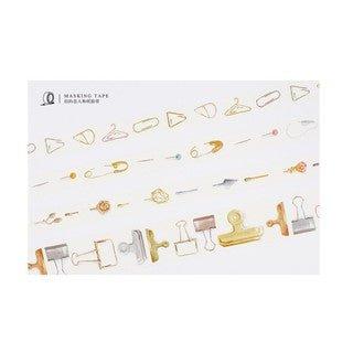 Lover of Letters Gold Assistant Stationery Series Handbook Notes Washi Tape Paper Tape NP-H7TAY-0310 - CHL-STORE 