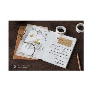 Lover of Letters Gold Assistant Stationery Series Handbook Notes Washi Tape Paper Tape NP-H7TAY-0310 - CHL-STORE 