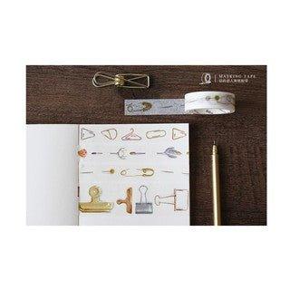 Lover of Letters Gold Assistant Stationery Series Handbook Notes Washi Tape Paper Tape NP-H7TAY-0310 - CHL-STORE 