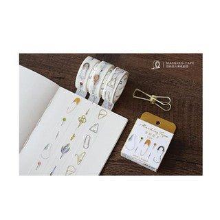 Lover of Letters Gold Assistant Stationery Series Handbook Notes Washi Tape Paper Tape NP-H7TAY-0310 - CHL-STORE 