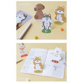 Lovers of Letters Adorable Dog and Cat Cute Animals Shape Sticky Notes NP-HEZQI-099 - CHL-STORE 