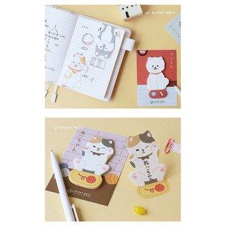 Lovers of Letters Adorable Dog and Cat Cute Animals Shape Sticky Notes NP-HEZQI-099 - CHL-STORE 