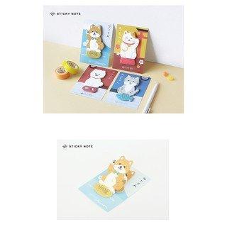 Lovers of Letters Adorable Dog and Cat Cute Animals Shape Sticky Notes NP-HEZQI-099 - CHL-STORE 