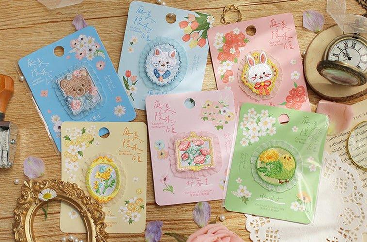 Lovers of Letters Garden Art Museum Series Dreamy Decorative Lace Embroidery Stickers NP-000064 - CHL-STORE 