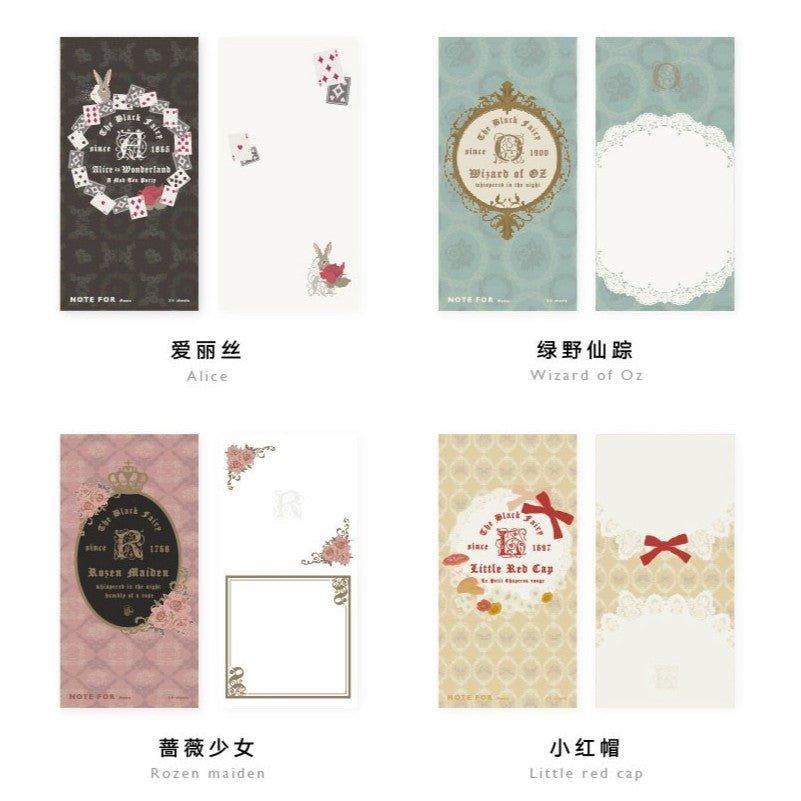 Lovers of letters NOTE FOR Dark Fairy Tale Girly Style Note Note Paper NP-H7TGI-505 - CHL-STORE 