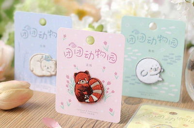 Lovers of Letters Tuan Tuan Zoo Adhesive Embroidered Cloth Stickers Embroidered Stickers NP-000075 - CHL-STORE 