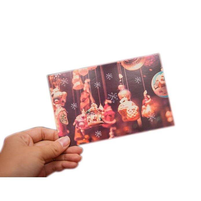 Luminous Christmas Eve Christmas Snowflakes Christmas Item Festive Season 2 Postcard Card 30 Sheets NP-H7TGI-502 - CHL-STORE 